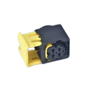 CONECTOR 1C4V FÊMEA QUADRADO PRETO
