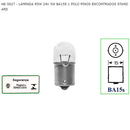 Caixa Lâmpada Hella 67 BA15S 5W 24V