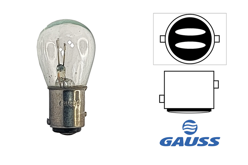 Caixa Lâmpada 2 Polos P21/5W 24V BA15D GL1034 Pinos Desencontrados