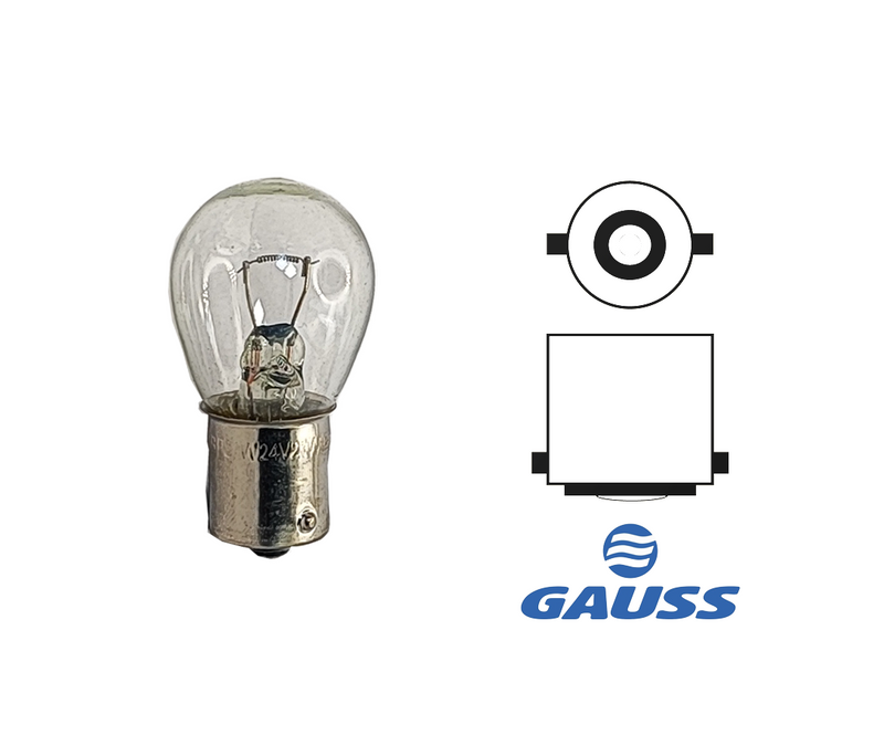 Caixa Lâmpada 1 Polo P21W 24V 21W BA15S GL1141B