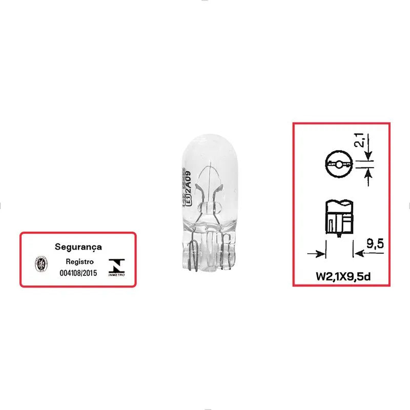 Caixa Lâmpada Pingão 5W 12V